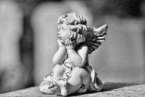 Ange noir et blanc